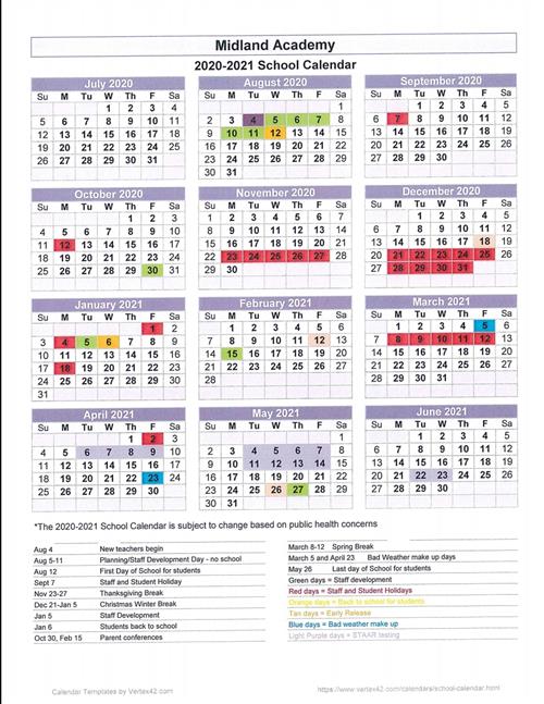 Midland University Calendar - Printable Calendar 2023